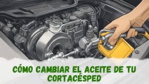 Aprende a cambiar el aceite del motor de tu cortacésped