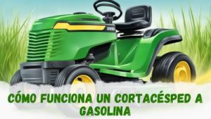 Cortacésped a gasolina funcionamiento