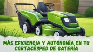 Más eficiencia y autonomía en mi cortacésped a batería