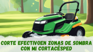 Cortacésped y zonas de sombra