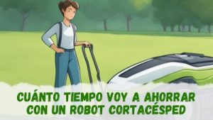 robot cortacésped: cuánto tiempo ahorro