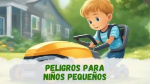 ¿Qué peligro tiene un robot cortacésped con niños pequeños?