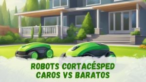 robot cortacésped caro vs uno barato