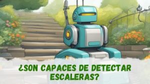 robot cortacésped detecta escaleras