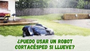 Usar un robot cortacésped bajo la lluvia