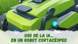 inteligencia artificial en robot cortacésped