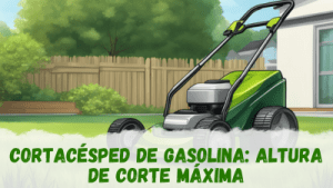 Cortacésped de gasolina: altura de corte máxima