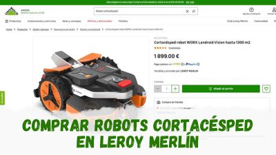 comprar robots cortacésped en Leroy Merlín